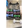 Image 2 : SEATED BODY MASSAGER AND LOT OF DUMBBELLS