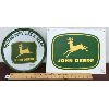 Image 1 : LOT OF 2 - JOHN DEERE SST SIGNS - 16 X 12 INCHES AND 12 INCH DIA