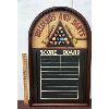 Image 1 : BILLIARDS AND DARTS CHALK SCORE BOARD - 25 X 37 INCHES