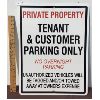 Image 1 : PRIVATE PARKING SIGN - 18 X 24 INCHES