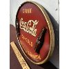 Image 2 : COCA-COLA WOODEN OVAL SIGN WITH EMBOSSED BOTTLES - 22 X 16 INCHES
