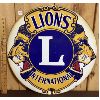 Image 1 : LIONS INTERNATIONAL SSP SIGN - 24 INCH DIAMETER