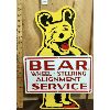 Image 2 : 1955 BEAR SERVICE DSP SIGN - 13 X 20 INCHES