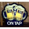 Image 1 : LIGHT UP BUD LIGHT BAR AD - 19 X 17.5 INCHES