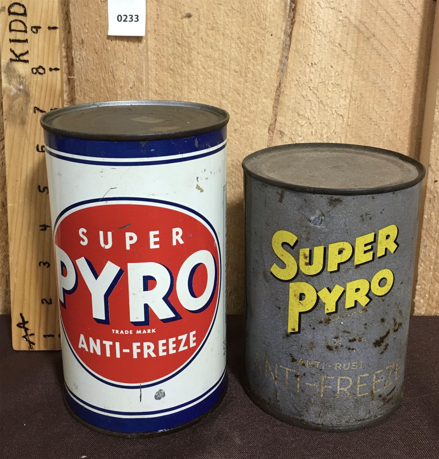 LOT OF 2 - SUPER PYRO ANTI-FREEZE CANS