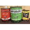 Image 1 : LOT OF 3 - MOTO-MASTER CANS - MOTOR OIL, LUBRICANT ETC.