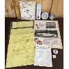 Image 1 : JOB LOT OF CHEVROLET ADVERTISING AND EPHEMERA - THERMOMETER, WHEEL CAP ETC.