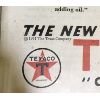 Image 2 : LOT OF 3 - TEXACO PUMP PRINT, 1931 ADVERTISEMENT AND LIGHTER