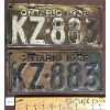 Image 1 : PAIR OF 1932 ONTARIO LICENSE PLATES