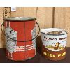 Image 2 : LOT OF 2 - HONEY TINS - 4LBS BROWN BEAR AND 9LBS PURE