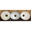 Image 2 : LOT OF 3 - VINTAGE ENAMEL LIGHT SHADES 