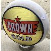 Image 2 : CROWN GOLD GAS PUMP GLOBE - 16 X 17 INCHES