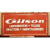 Image 1 : GILSON LAWNMOWERS TRACTORS SST SIGN - 20 X 40 INCHES