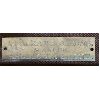 Image 2 : MCKAY AND SIMONS SHELBOURNE ONTARIO CARRIAGE TAG - 2.5 INCHES