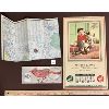 Image 2 : LOT OF 4 - B/A COLLECTIBLES - 1958 CALENDAR, ROAD MAPS, YARD STICK