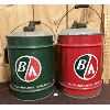 Image 1 : LOT OF 2 - 5 GAL B/A MOTOR OIL CANS