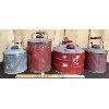 Image 2 : LOT OF 4 - GALVINIZED GAS CANS