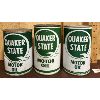 Image 1 : LOT OF 3 - QUAKER STATE MOTOR OIL CANS 