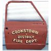 Image 1 : COOKSTOWN ONTARIO FIRE DEPARTMENT TRUCK DOOR - 39.5 X 51 INCHES