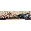 Image 2 : LOT OF 2 - PLASTIC MOTORCYCLE MODELS - INDIAN AND ORANGE COUNTY CHOPPERS FD