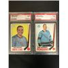 Image 1 : 1969 TOPPS  GRADED HOCKEY CARD LOT (#122 L. BOIVIN/ #117 K. SCHINKEL)