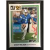 Image 1 : 2021 PANINI CHRONICLES DONRUSS DRAFT PICKS #35 ZACH WILSON RC