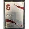 Image 2 : 2019 PANINI IMMACULATE COLLECTION COLLEGIATE #59 JOHN ELWAY NUMBERS EMORABILAI 08/49