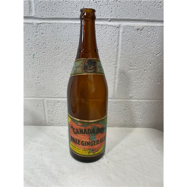 1930's Canada Dry Ginger Ale glass bottle