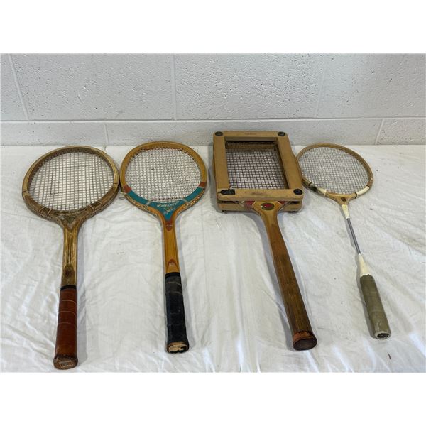 4 Vintage Rackets