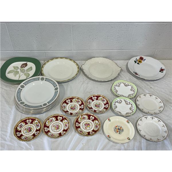 Various China Plates & Saucers