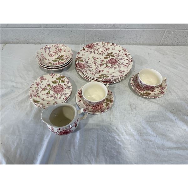 15 Piece Rose Chintz by Johnson Bros China