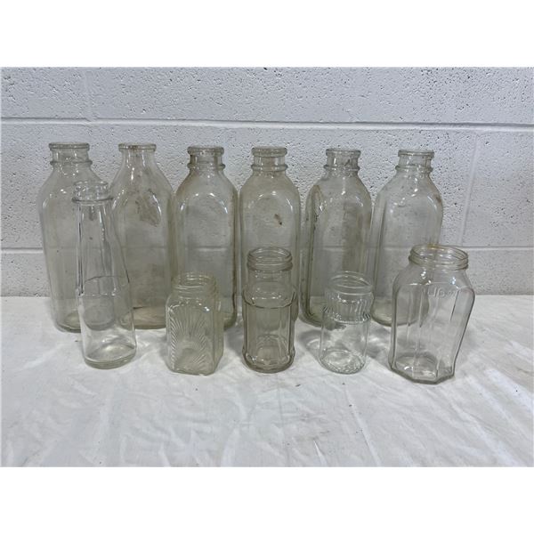 Glass bottles lot