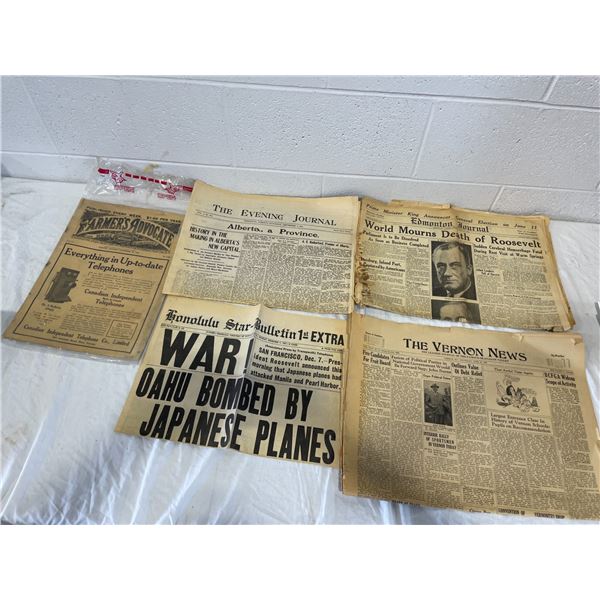 Vintage & Antique newspapers