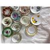 Image 2 : 11 Teacups and Saucers with 4 additional saucers, 2 serving dishes and 1 plate