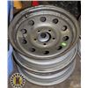 Image 1 : PAIR OF STEEL 5 BOLT RIMS