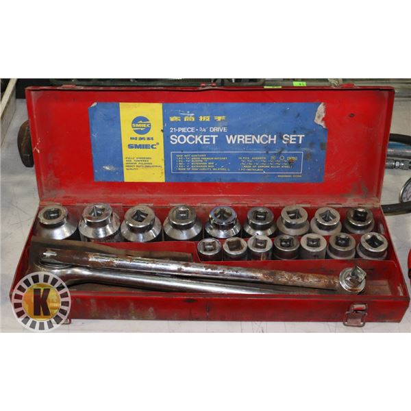 SMIEC 20 PIECE SAE SOCKET WRENCH SET