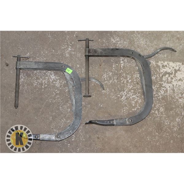 LOT OF 2 SPECIALTY C-CLAMPS