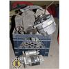Image 1 : CRATE OF ASSORTED STARTERS & ALTERNATORS