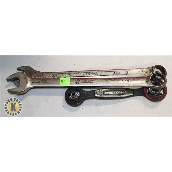 BUNDLE OF  B&D MULTI WRENCH WITH WESTWARD 1-1/8"