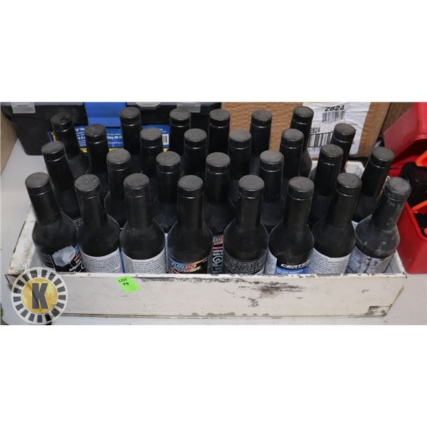 BOX OF ASSORTED GAS LINE ANTIFREEZE