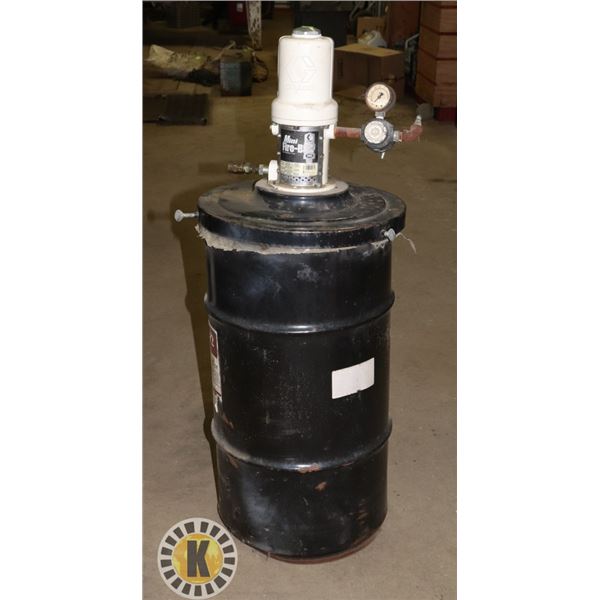 MAGNAPLEX #2 GREASE BARREL WITH GRACO AIR POWERED