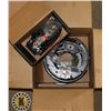 Image 1 : BOX WITH NEW TRAILER BRAKE, U-BOLTS AND CONNECTORS