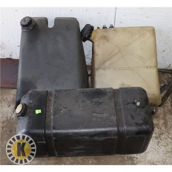 LOT OF 3 ASSORTED FUEL TANKS