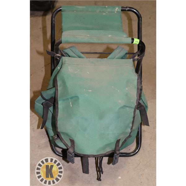 FOLDING BACKPACK STOOL