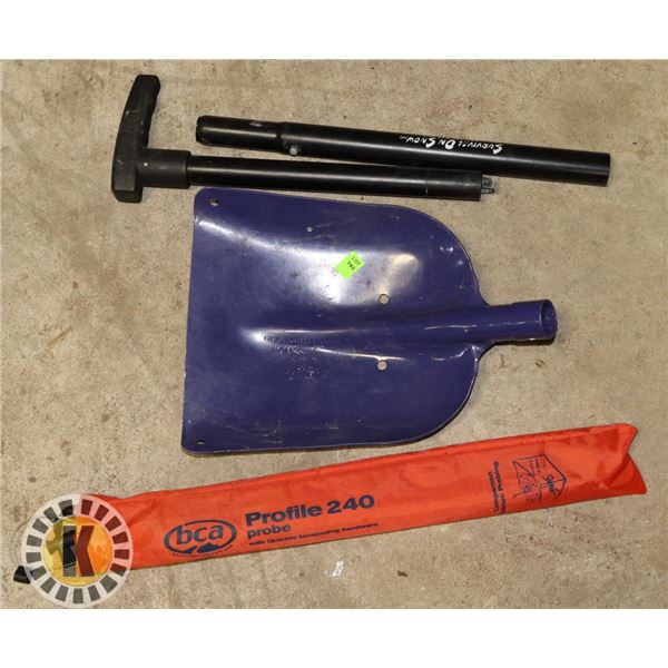 SKIDOO SHOVEL WITH PCA PROBES