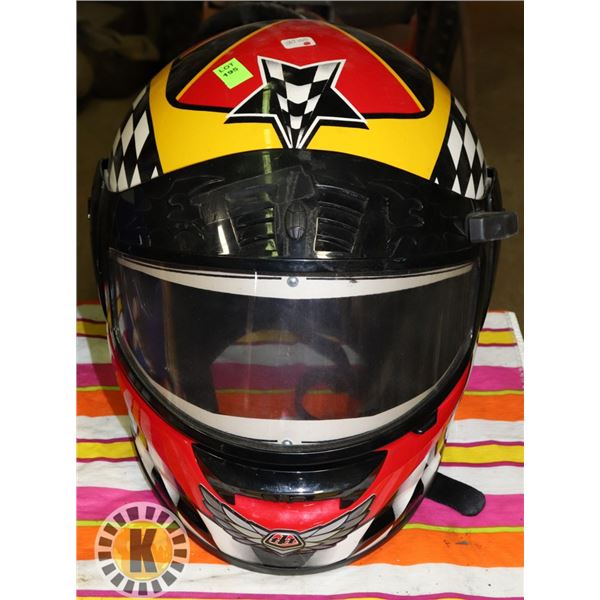 TLD SIZE LARGE FULL FACE SKIDOO HELMET