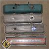 Image 1 : LOT OF 4 VALVE COVERS, INCLUDES CORVETTE