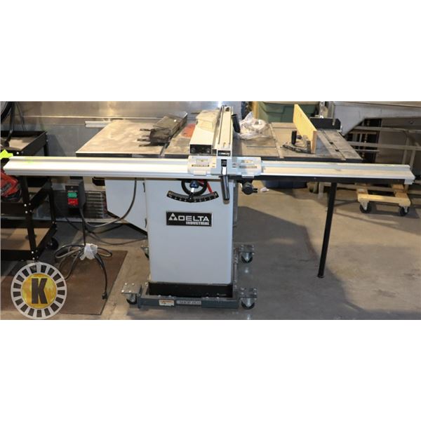 DELTA  INDUSTRIAL TABLE SAW ON ROLLING STAND
