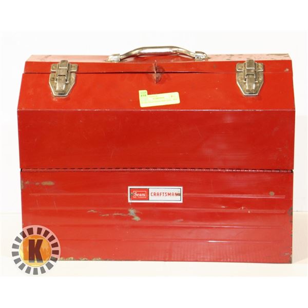 SEARS CRAFTSMAN RED TOOL  BOX