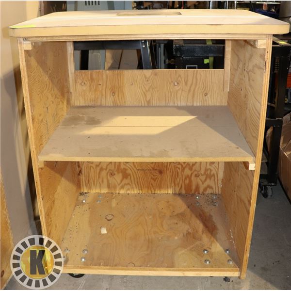 ROUTER TABLE TOP AND CART